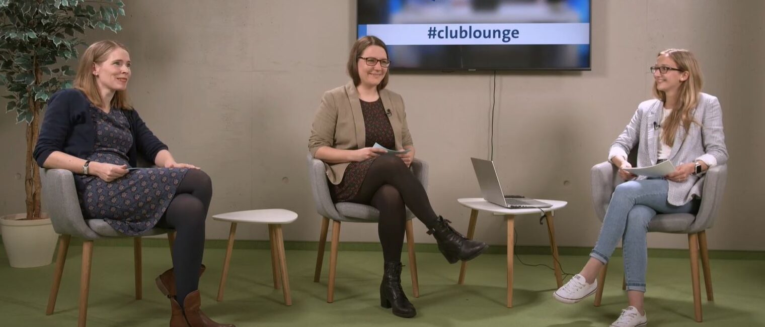 Clubkoordinatorinnen Jana Sieke, Eva Tymko und Anika Wohlers (v.l.n.r.).